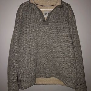 Orvis Fleece Quarter Zip Size L